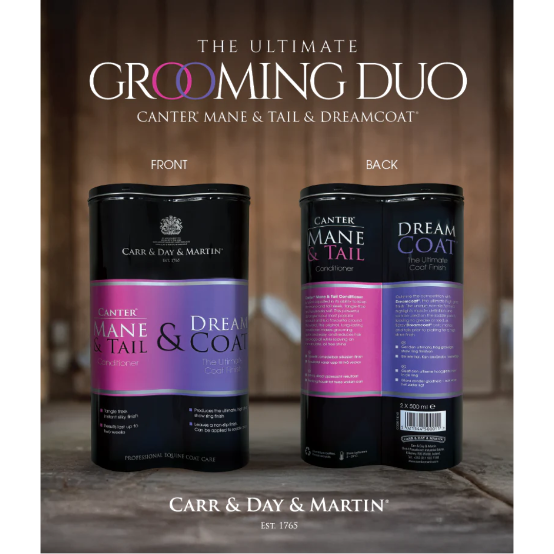 Carr & Day & Martin Canter gaveæske DUO - Mane & Tail Conditioner 500 ml + Dreamcoat 500 ml