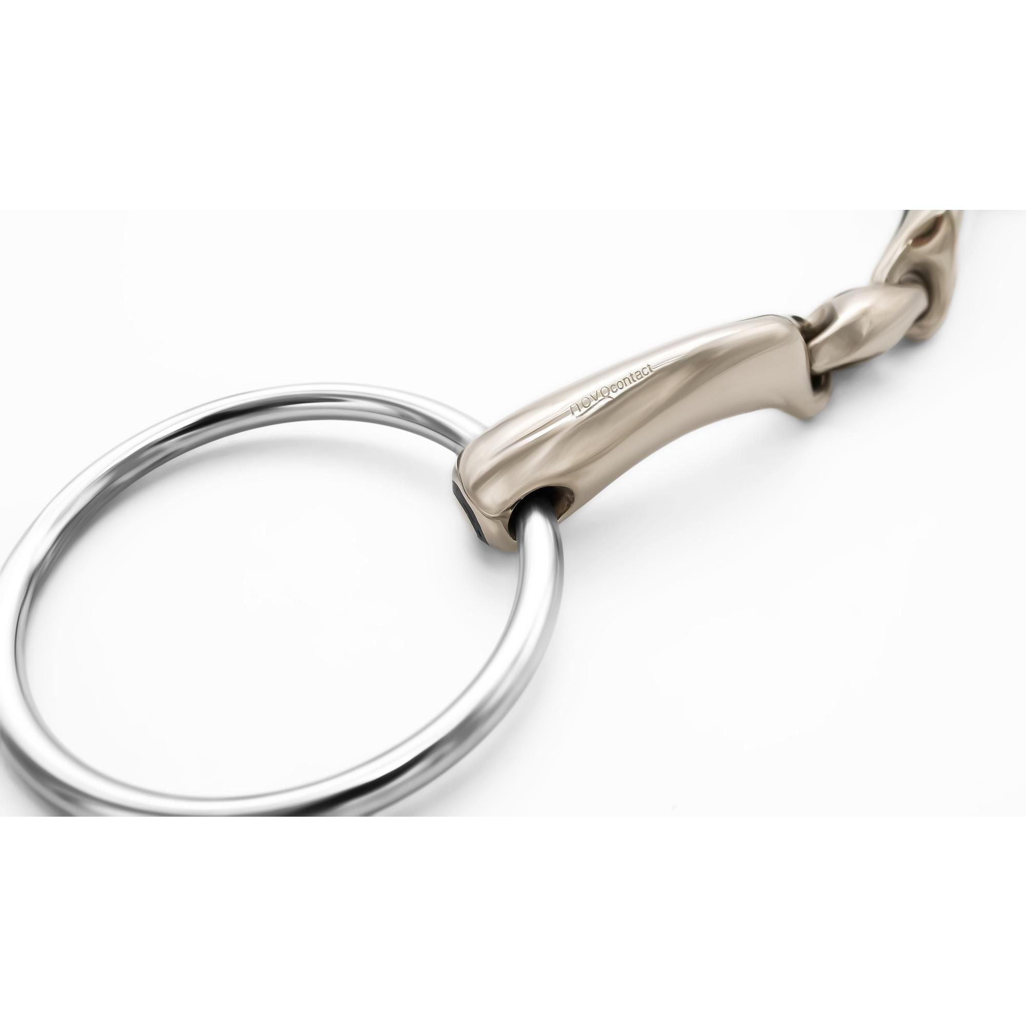 HS Trensebid, Novocontac med løse ringe, 3-delt - 14 mm - HEYO