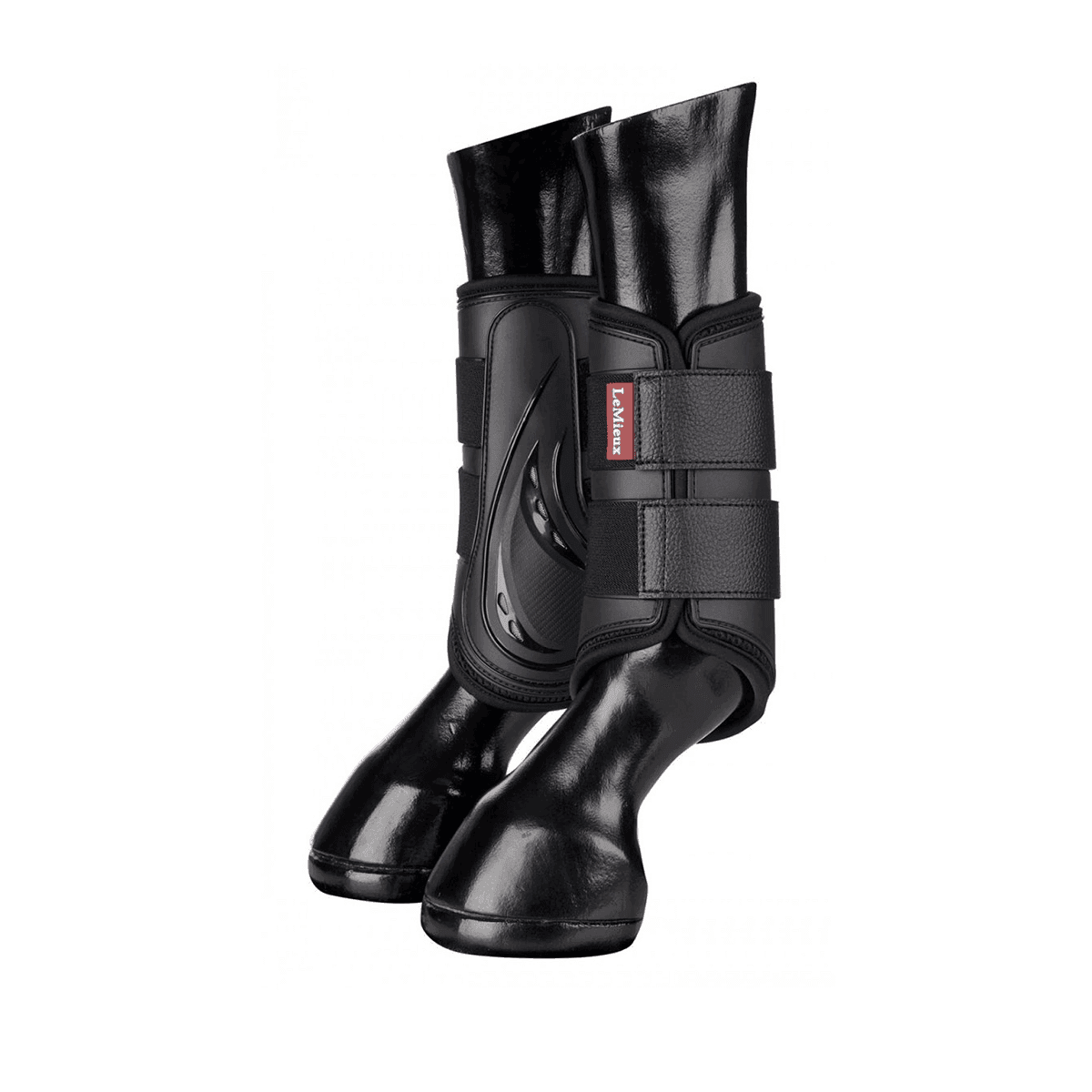 LeMieux ProShell Brushing boots, sort, 2 pak - HEYO