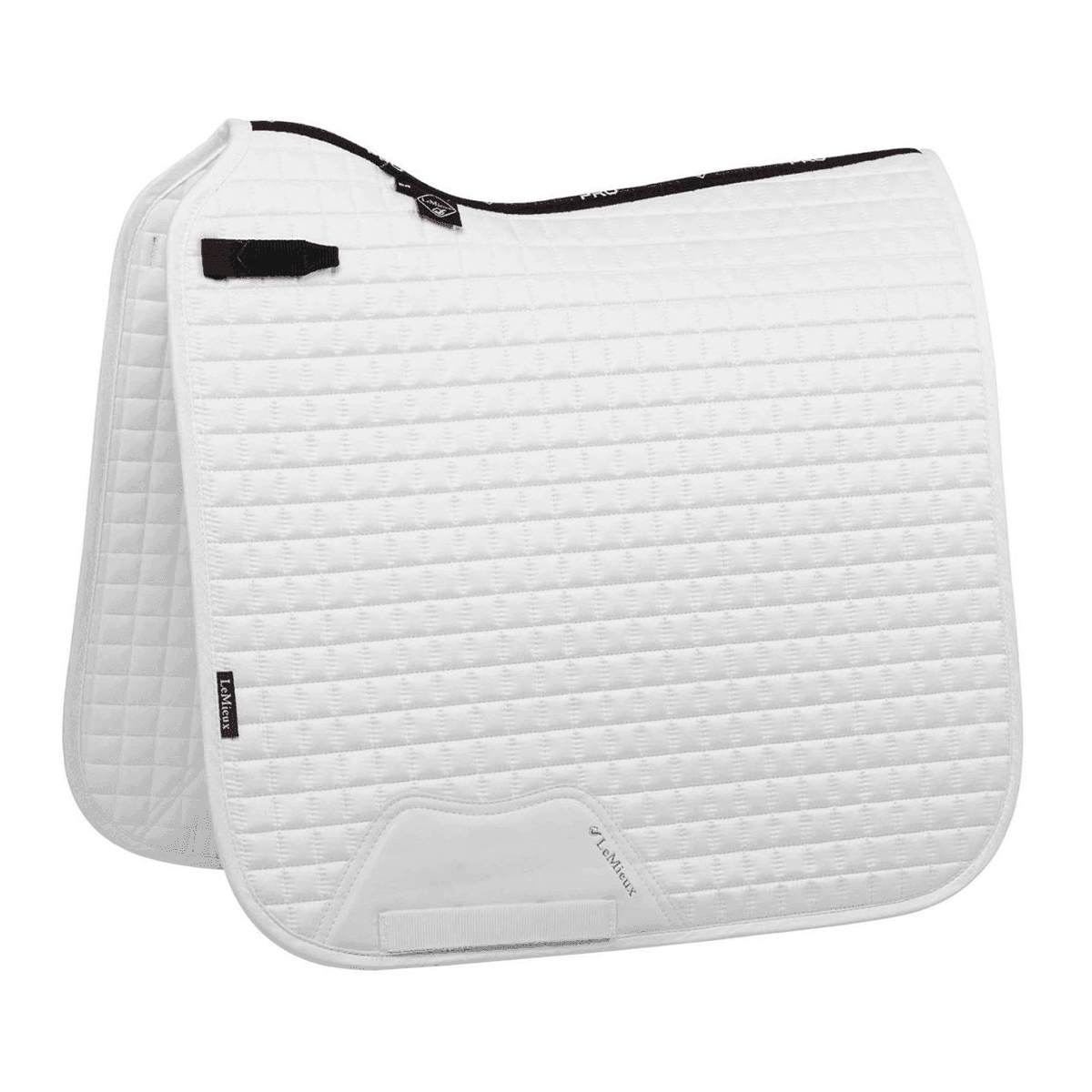 LeMieux Prosport Dressur, Suede, Hvid, S/M, 16 tommer - HEYO