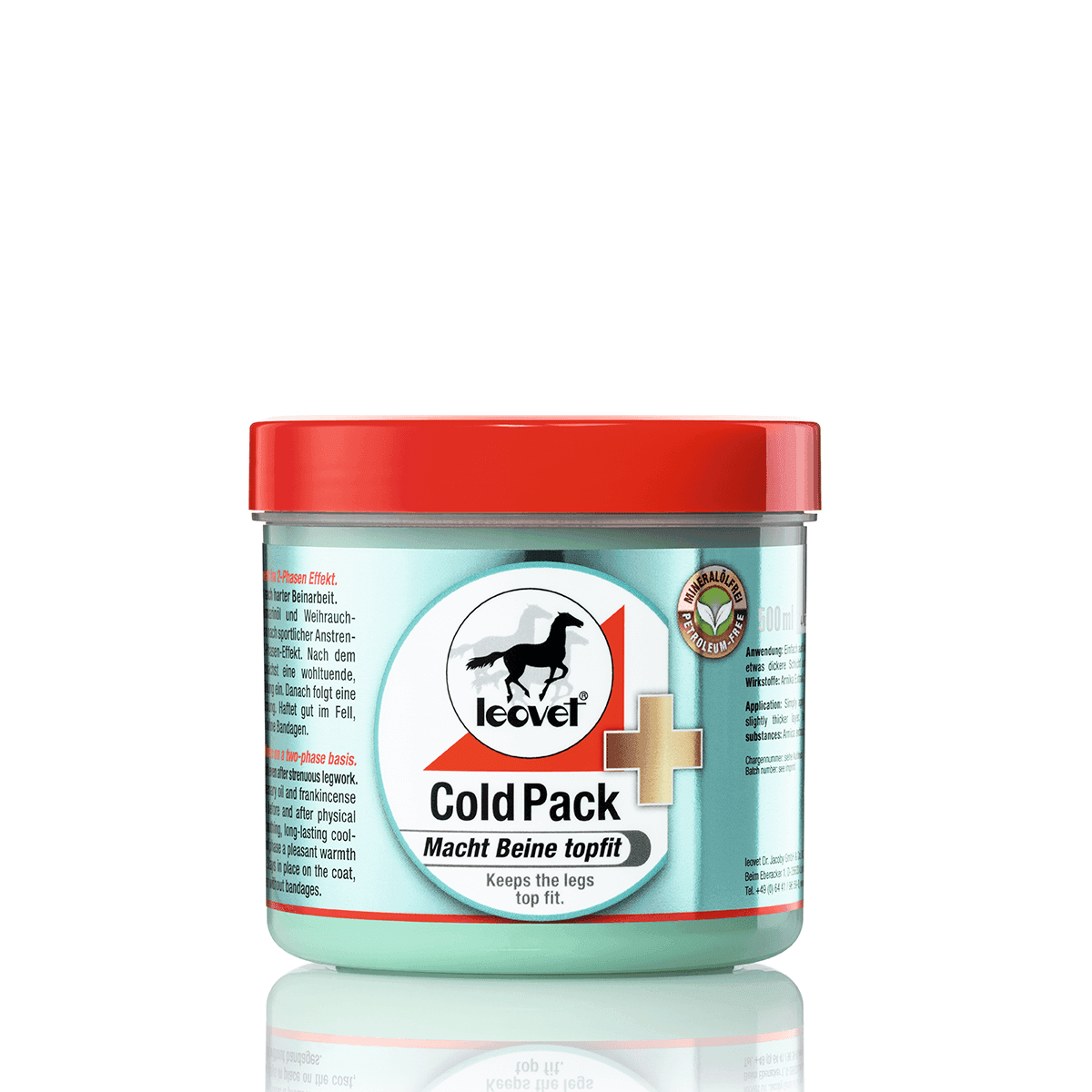 Leovet Cold Pack apotekerens hestesalve, 500 ml. - Køle/Varme gel hest - HEYO